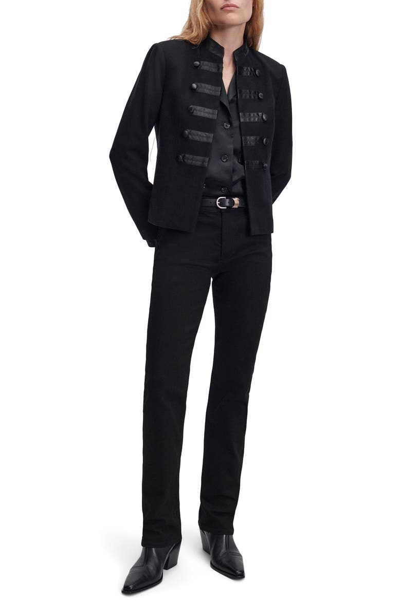 Sutton Slim Cigarette Jeans, Alternate, color, BLACK