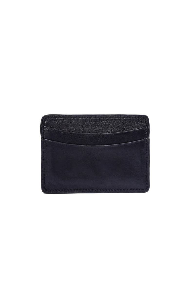 Mandrn Leather Cardholder, Alternate, color, Black
