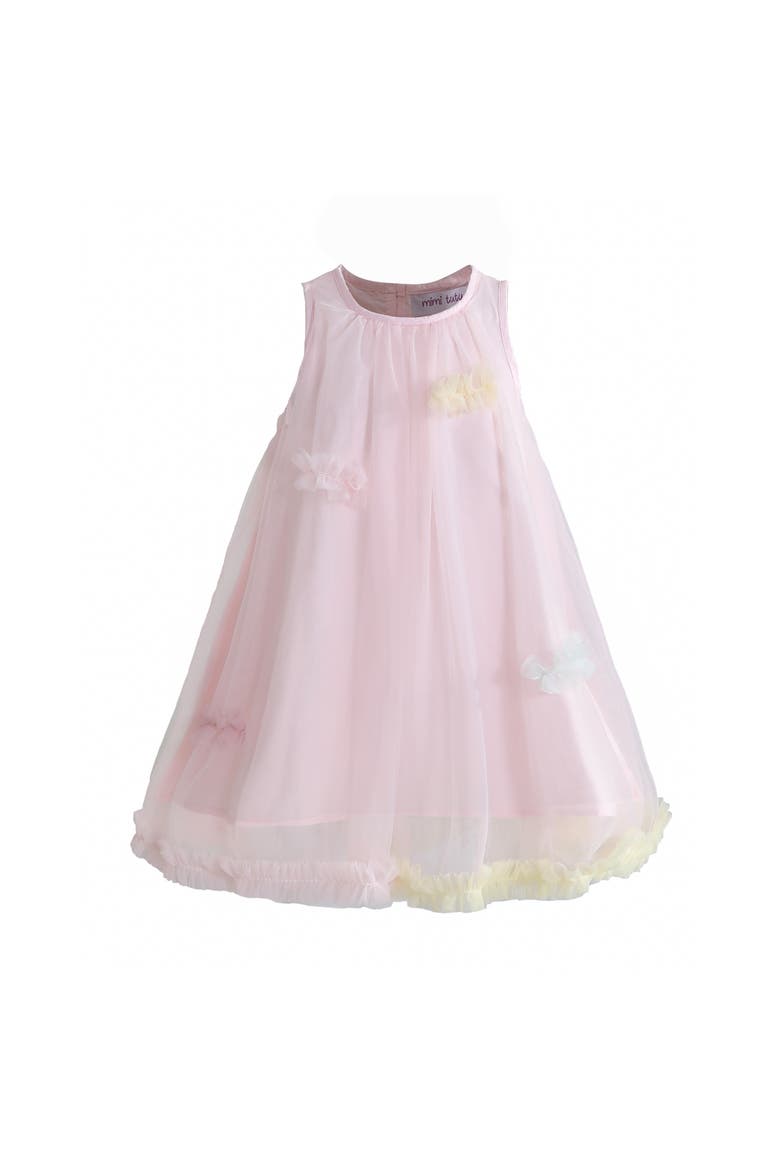 Serenelle Floral Embellished Tulle Dress, Main, color, Pink