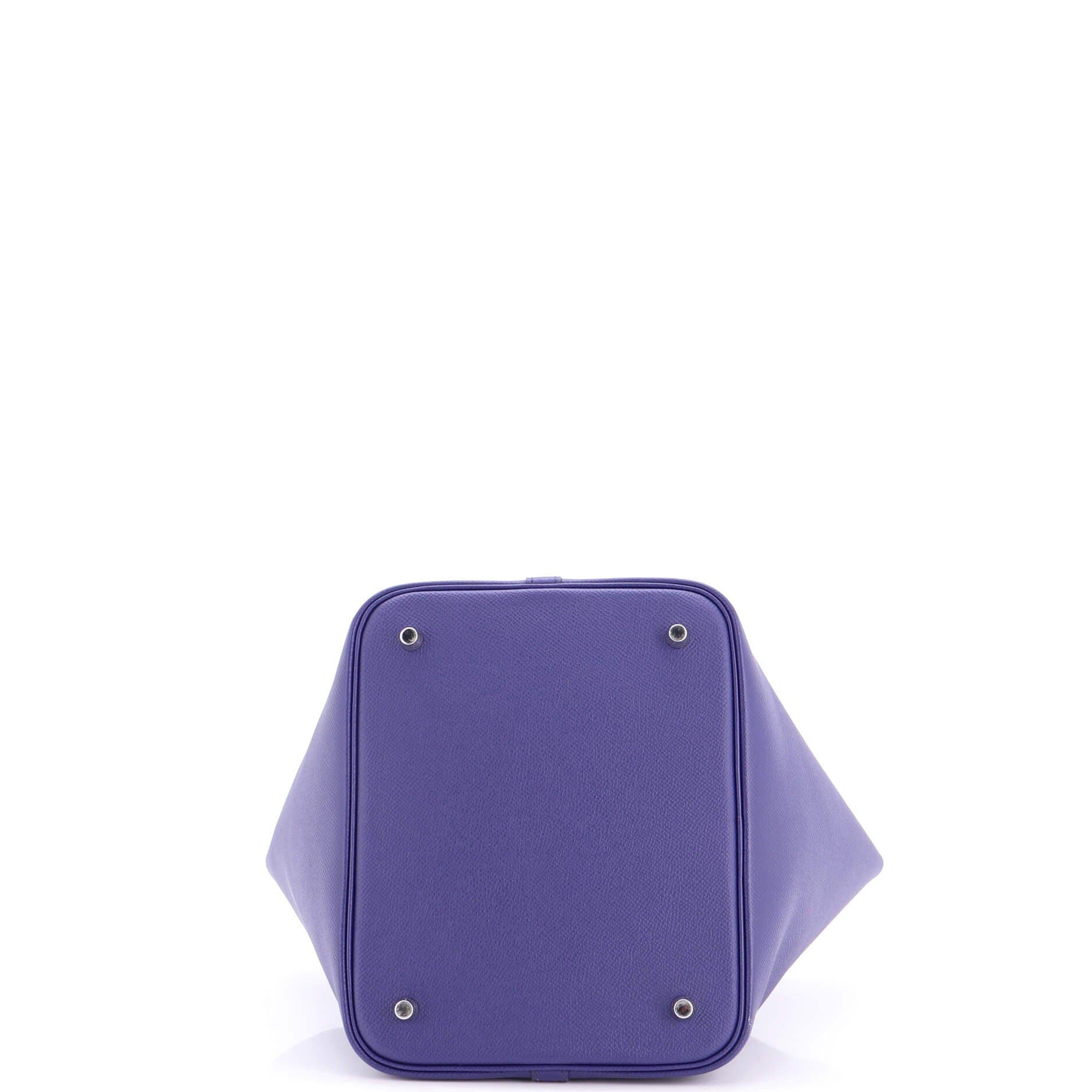 Picotin Lock Bag Tressage Epsom MM, Alternate, color, Blue