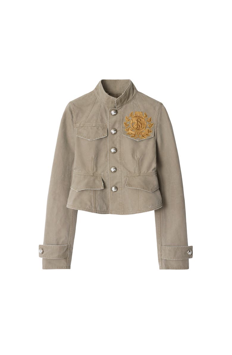 Burberry B Crest Cotton Tailored Jacket, Alternate, color,