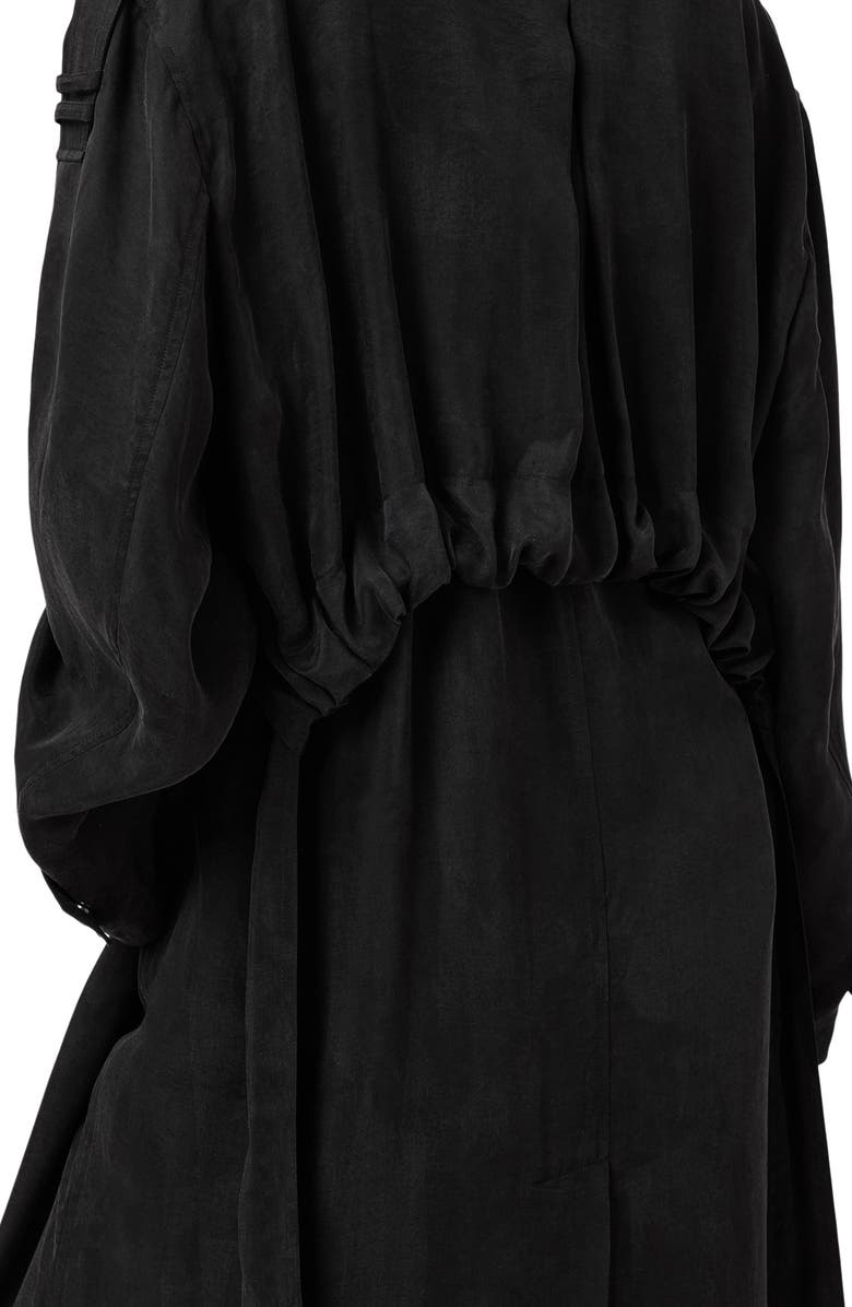 AllSaints Linnie Trench Coat, Alternate, color, Black
