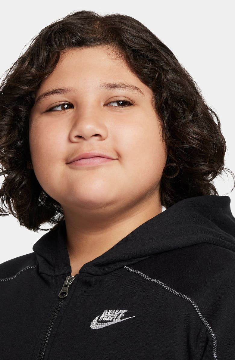 Nike Kids' Fleece Zip Hoodie, Alternate, color, 