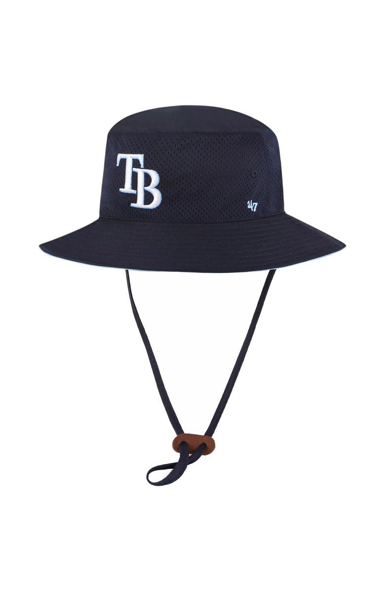 '47 Men's '47 Navy Tampa Bay Rays Panama Pail Bucket Hat, Main, color,