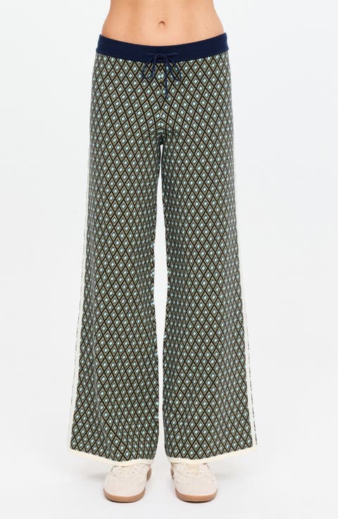 Viva High Waist Knit Straight Leg Pants