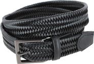Trafalgar Big And Tall Andres Classic 35mm Leather Stretch Dress Belt