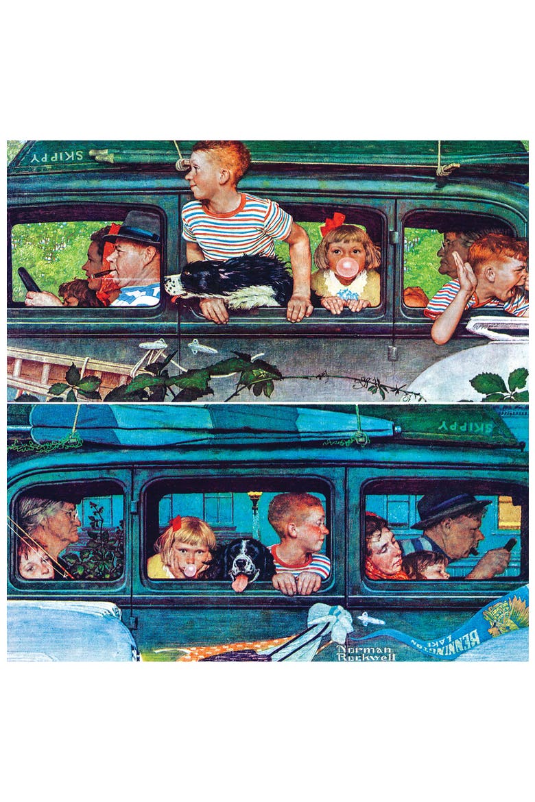 Coming and Going 1000 Piece Puzzle, Alternate, color, Multicolor