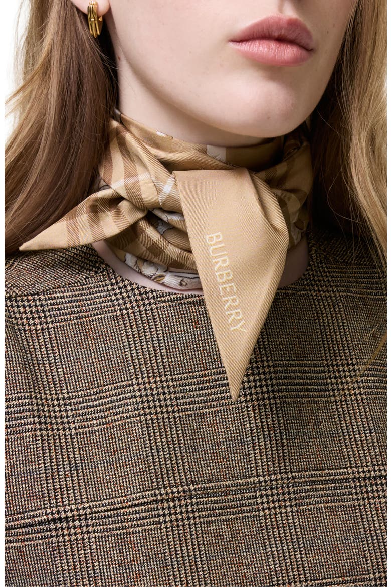 Archive Knight Skinny Silk Scarf, Alternate, color, FINCH BEIGE