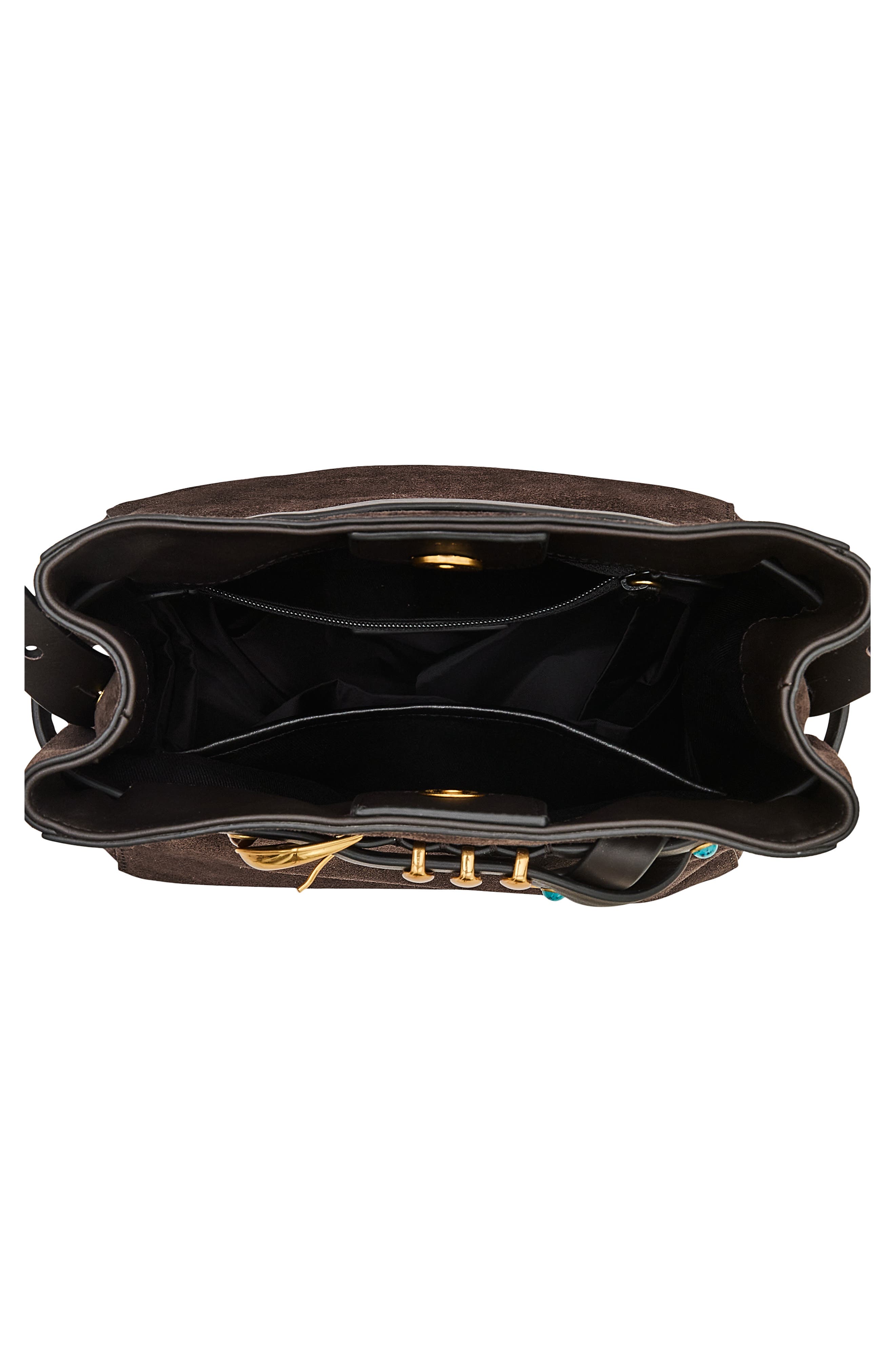 Miller Leather Bucket Bag, Alternate, color, FONDANT