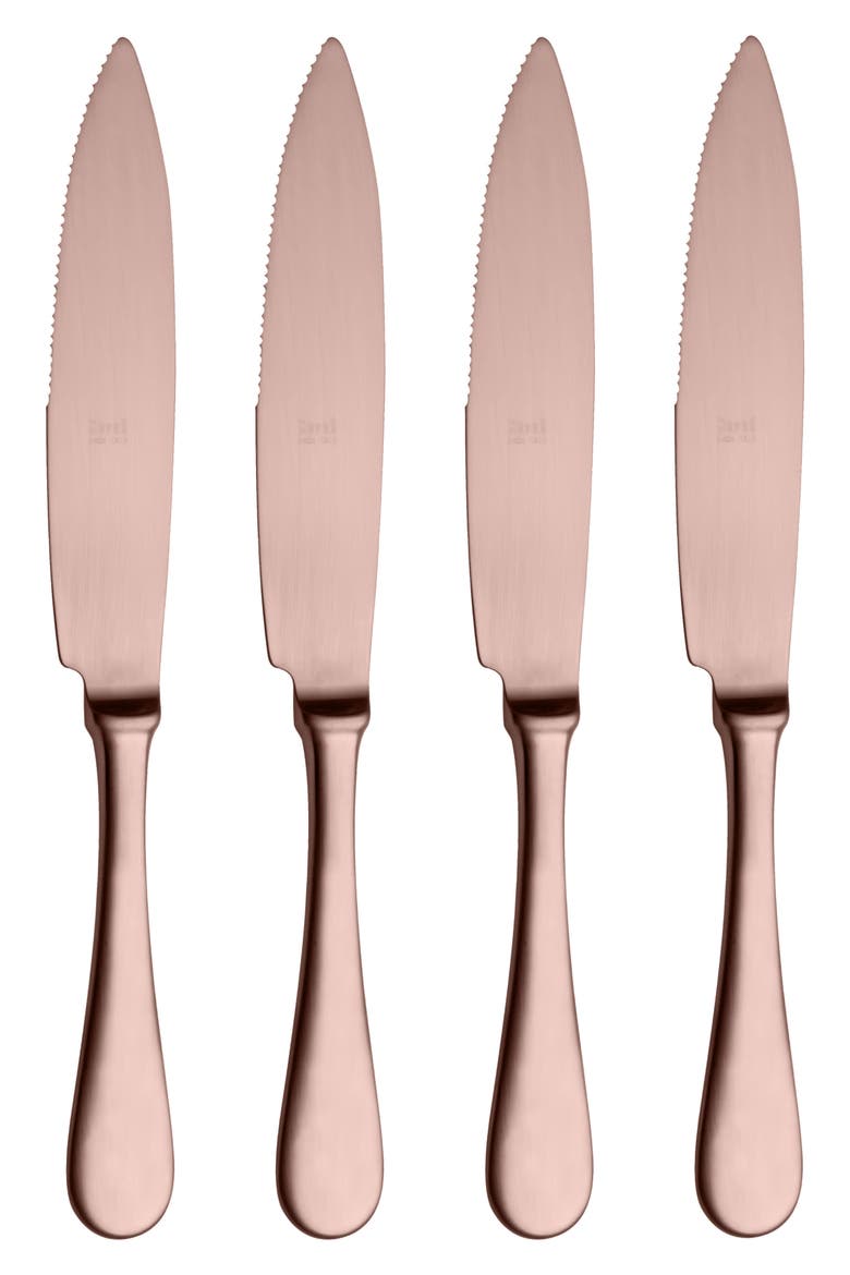 American 4-Piece Steak Knife Set, Main, color, ROSE GOLD