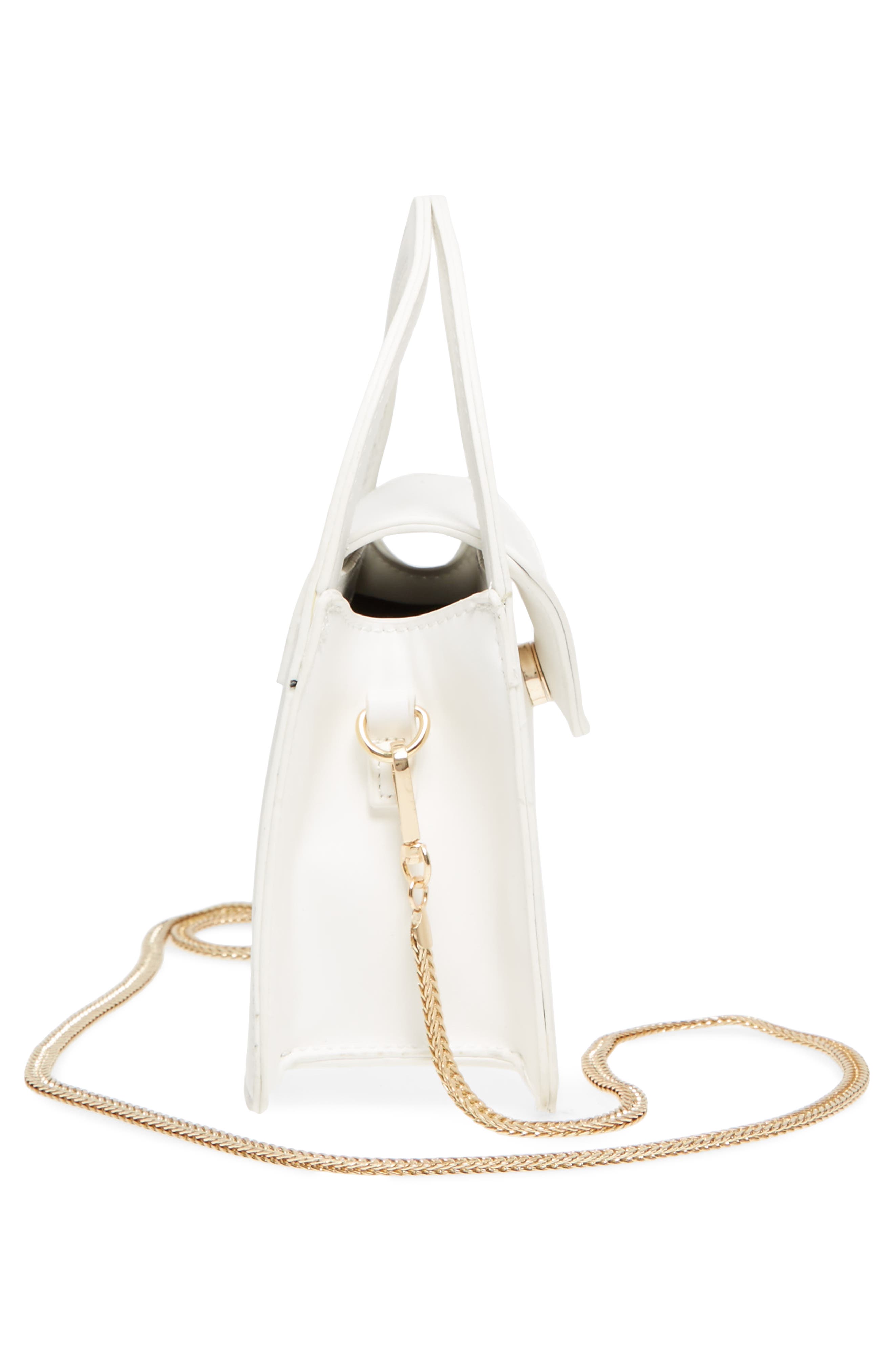 Street Level Envelope Flap Faux Leather Crossbody Satchel, Alternate, color, 