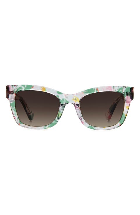 dee 51mm gradient square sunglasses