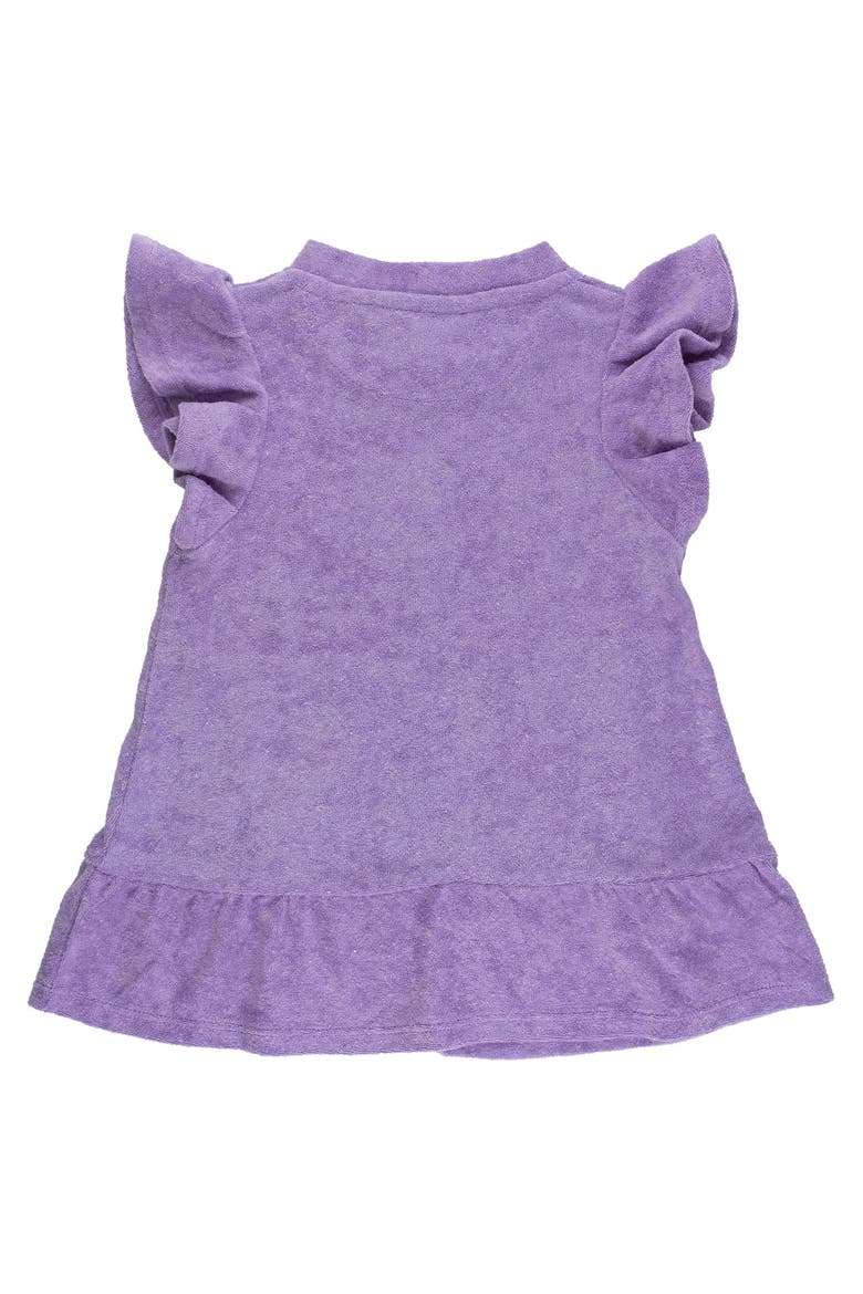 Terry Butterfly Sleeve Full Zip Cover-Up, Alternate, color, Wisteria Purple