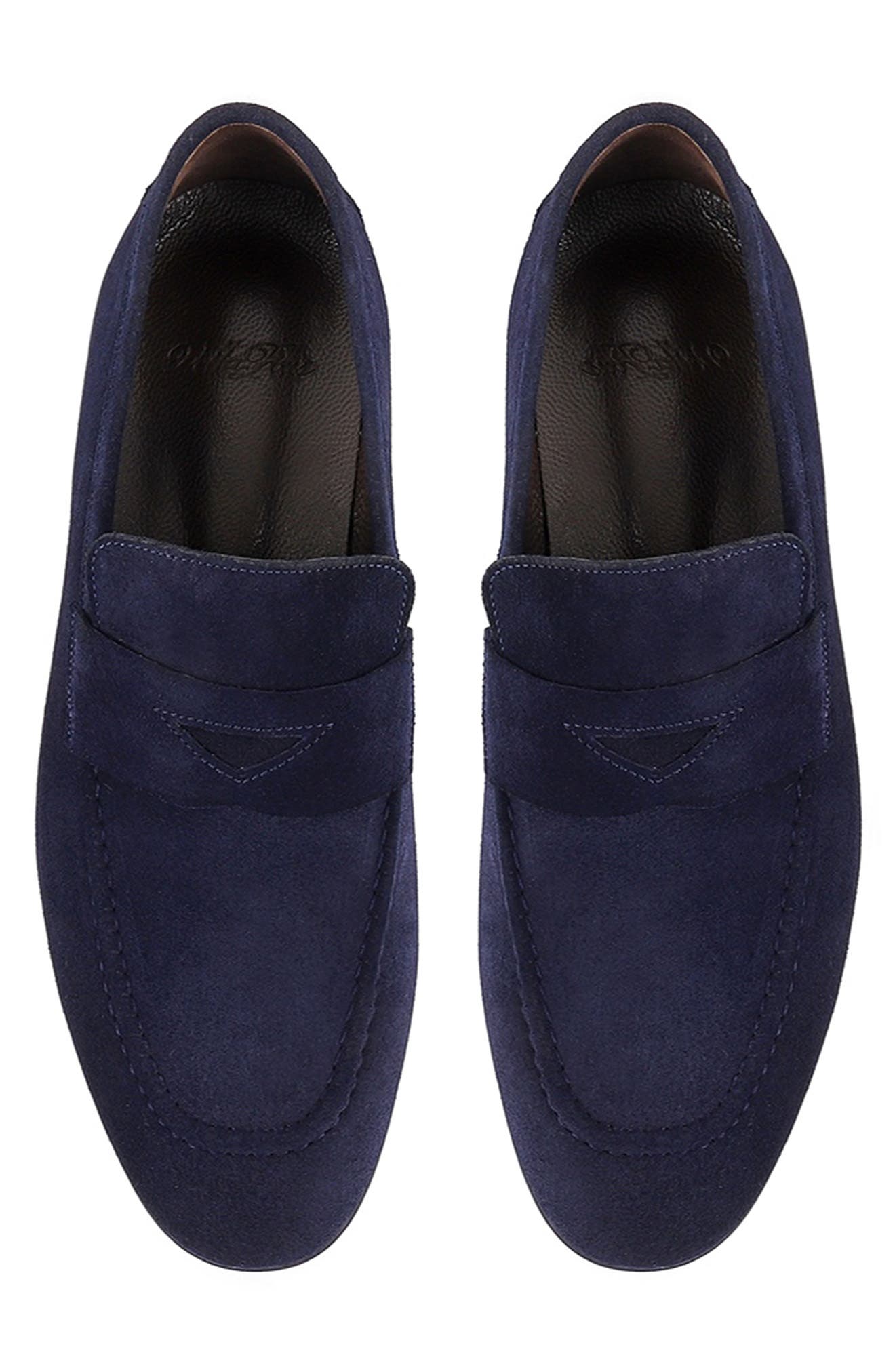 Largo Penny Loafer, Alternate, color, NAVY BLUE