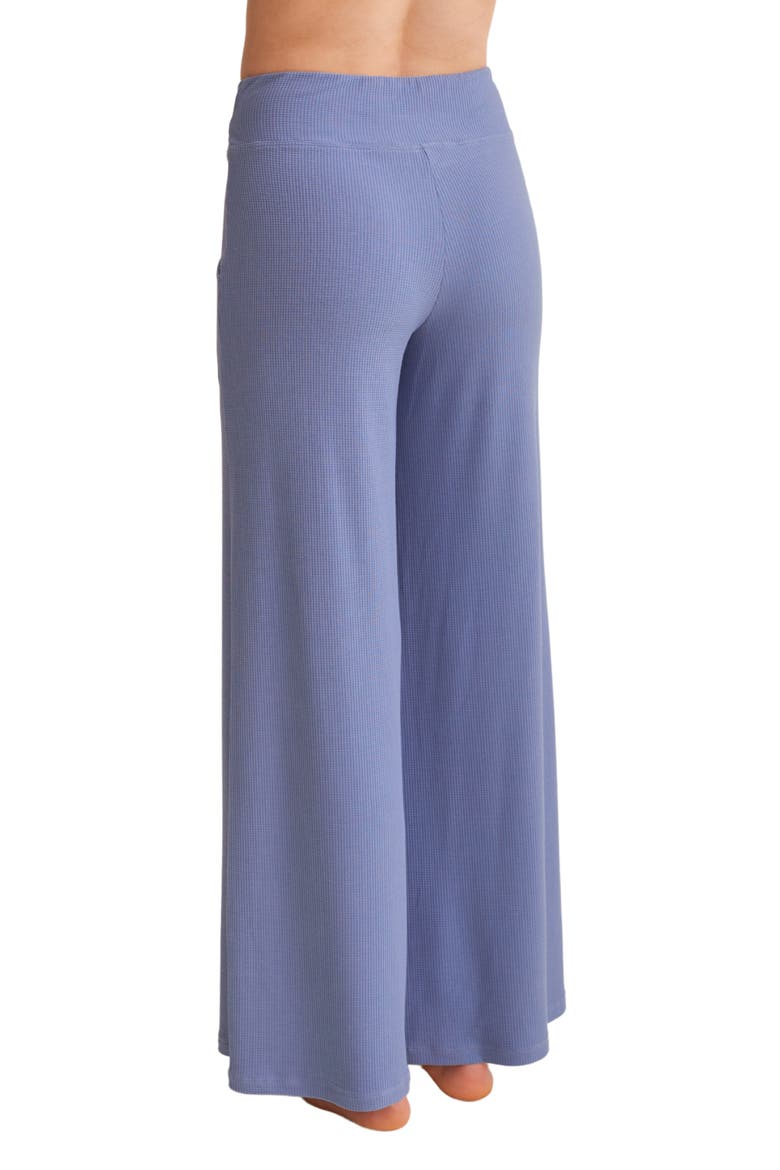 Wide Leg Lounge Pants, Alternate, color, DENIM WAFFLE