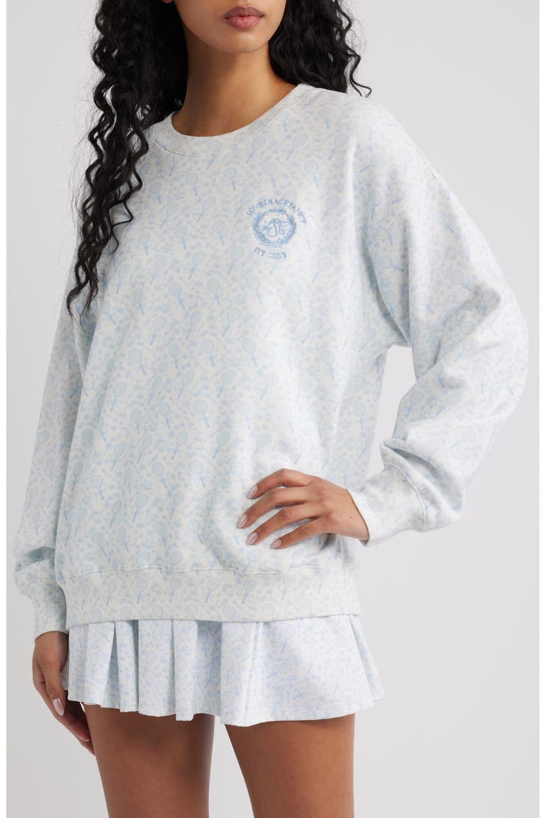 Palo Oversize Sweatshirt, Main, color, BLUE SERVE