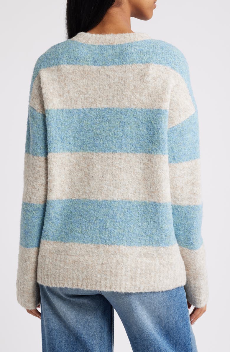 BDG Urban Outfitters Stripe Bouclé Sweater, Alternate, color, 