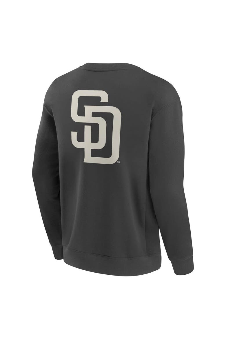 Men's Fanatics Charcoal San Diego Padres Elements Future Ground Lettering Pullover Sweatshirt, Alternate, color, Charcoal