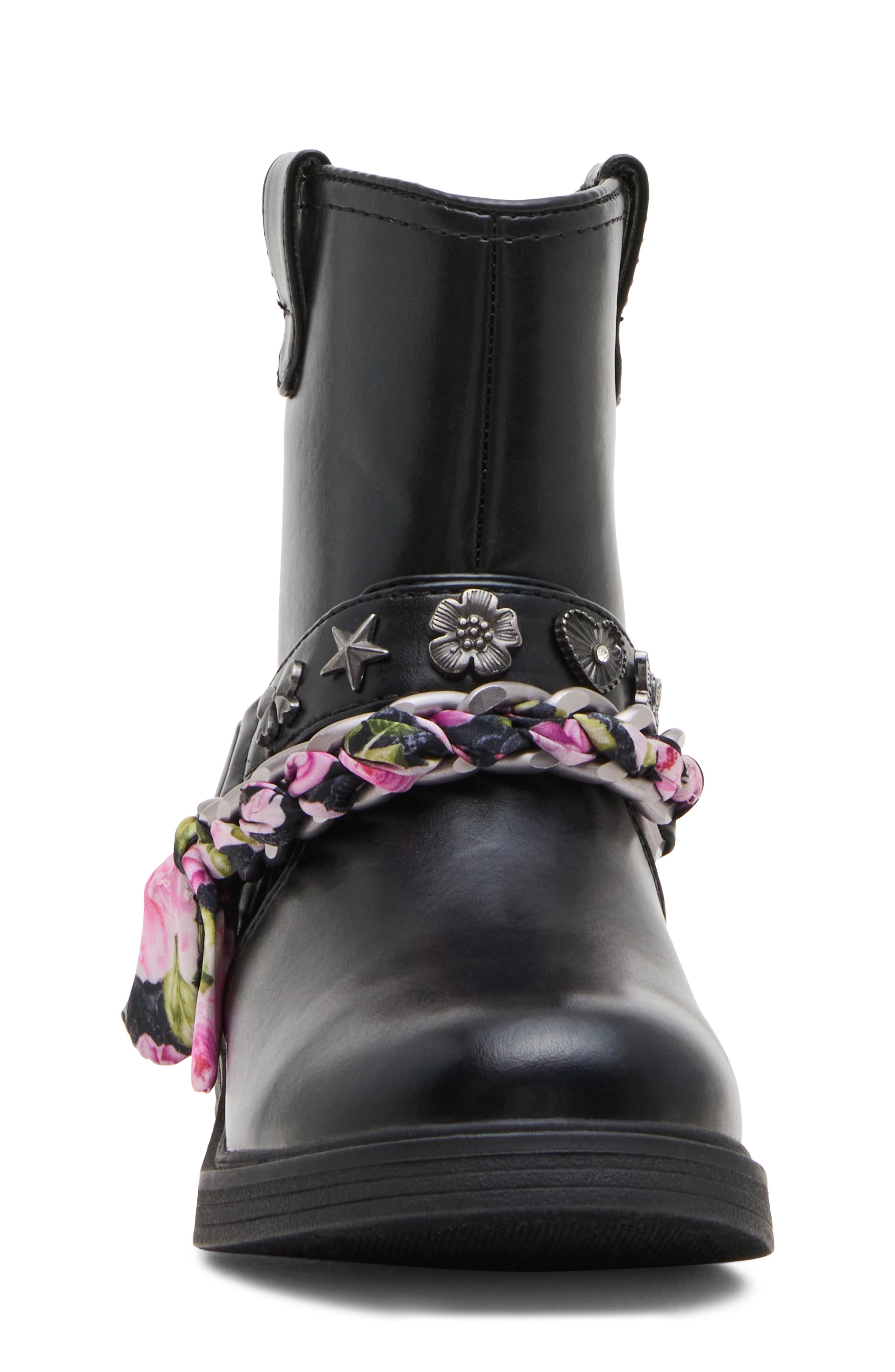 Kids' Jteal Bootie, Alternate, color, BLACK