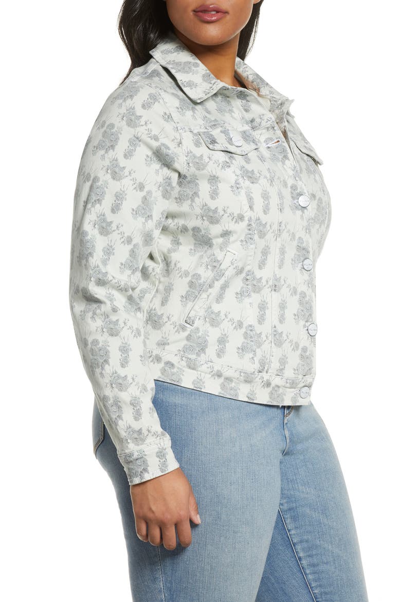 Floral Denim Trucker Jacket, Alternate, color, FLORAL ROSES