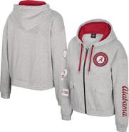 COLOSSEUM Women's Colosseum Gray Alabama Crimson Tide Alfie Full-Zip Hoodie Jacket