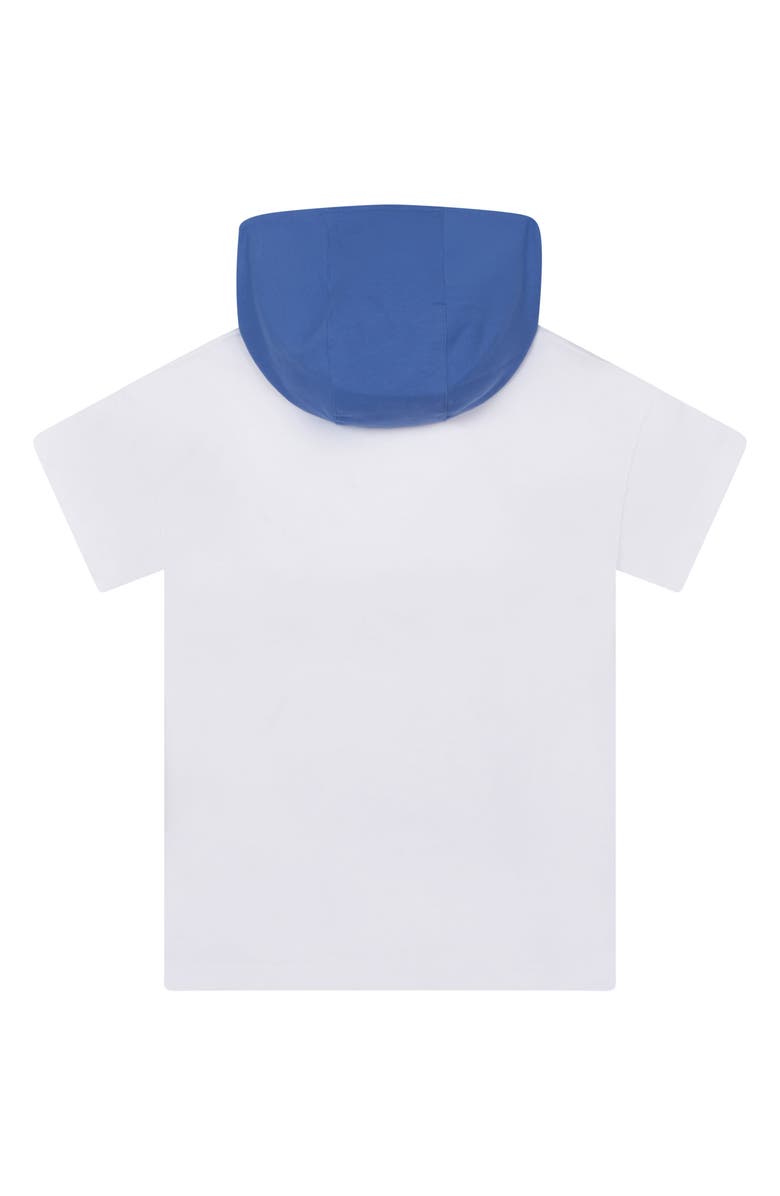 KENZO Kids' Hooded Zip Pocket T-Shirt, Alternate, color,