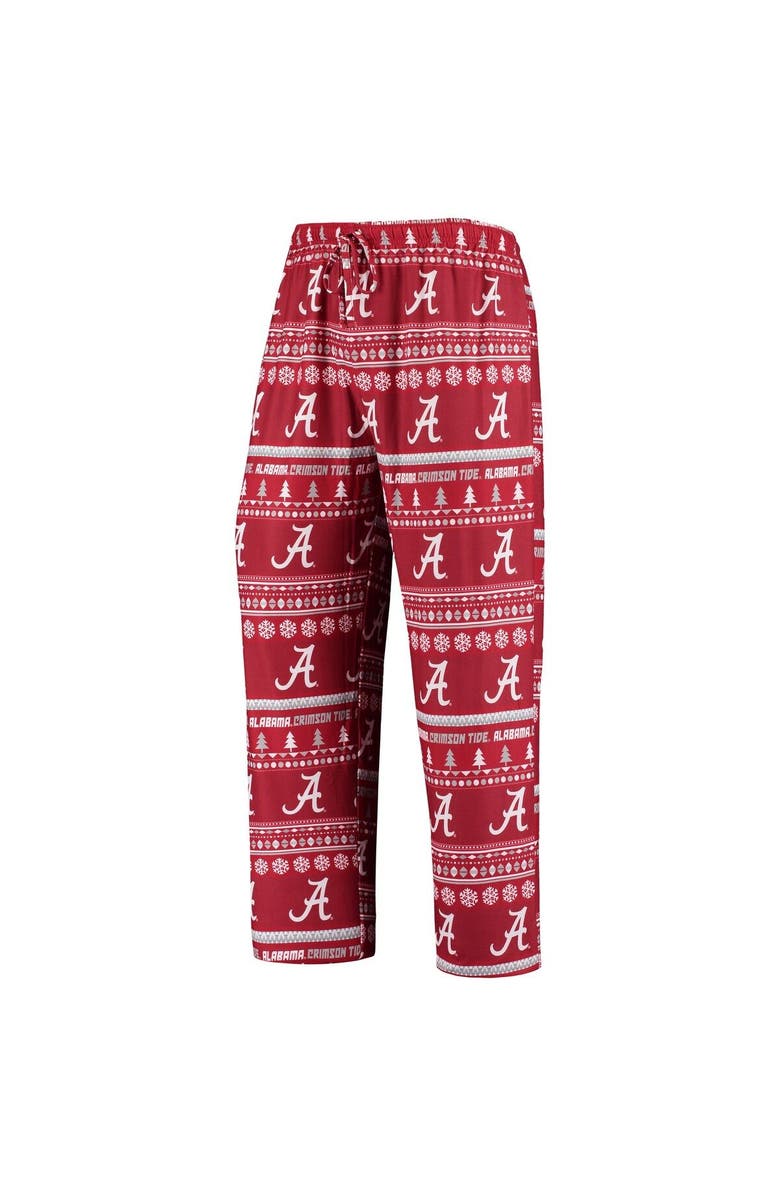 CONCEPTS SPORT Men's Concepts Sport Crimson Alabama Crimson Tide Ugly Sweater Knit Long Sleeve Top and Pant Set, Alternate, color, Crimson