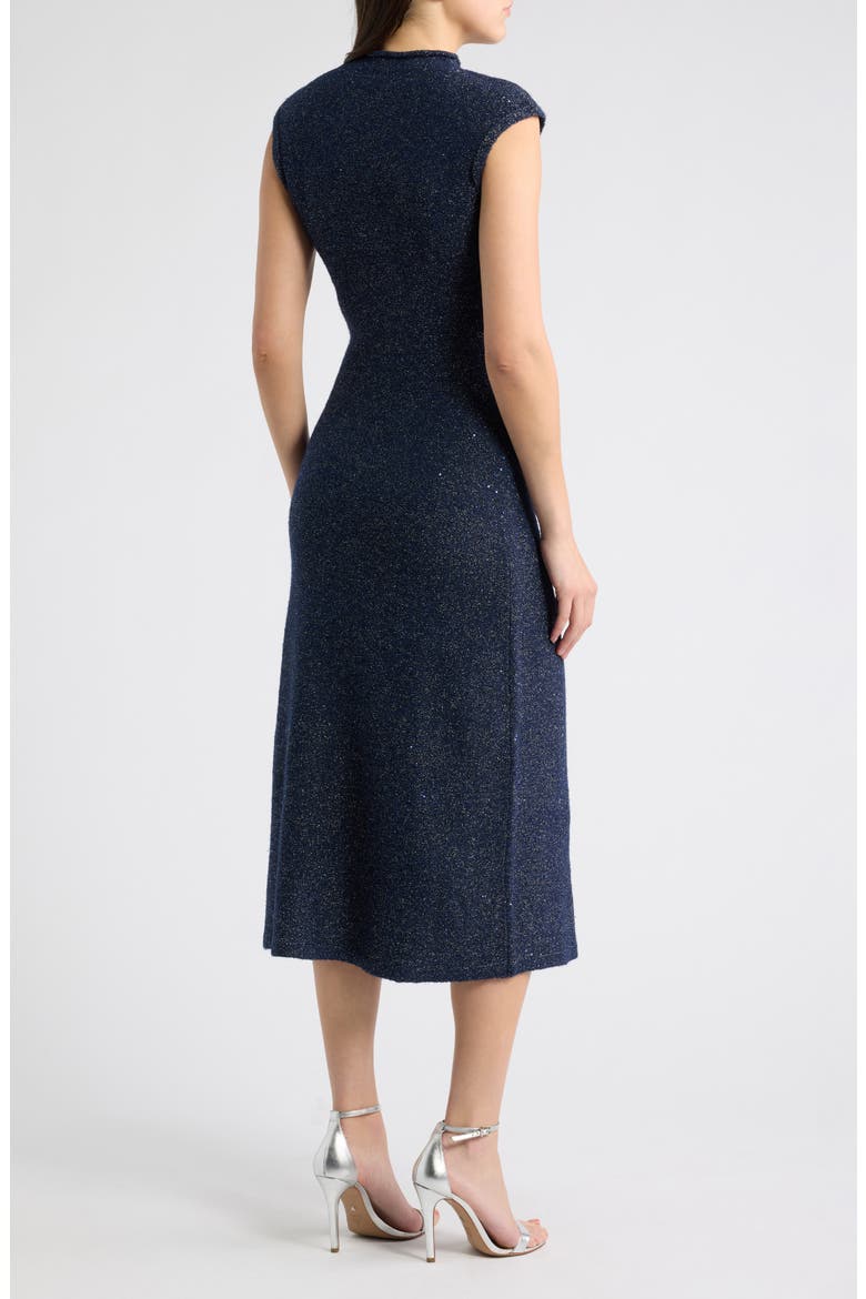 Cap Sleeve Body-Con Sweater Dress, Alternate, color, NAVY