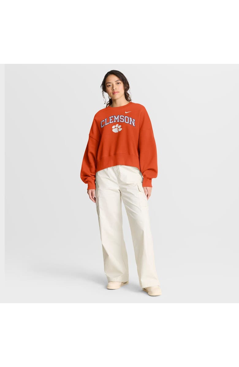 Nike Women's Nike Orange Clemson Tigers Oversized Phoenix Arch Pullover Sweatshirt, Alternate, color, Orange