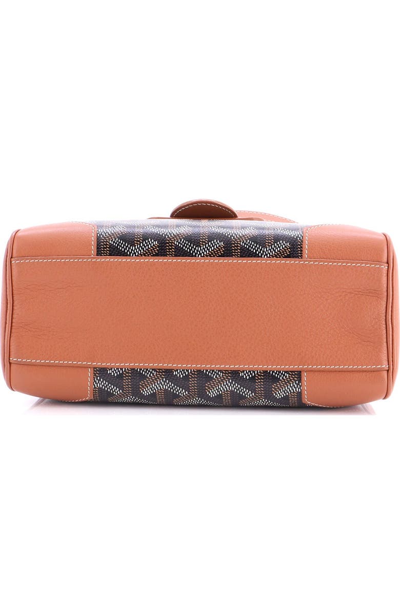 Pre-Owned Goyard Saigon Top Handle Bag Coated Canvas with Leather Mini, Alternate, color, Brown