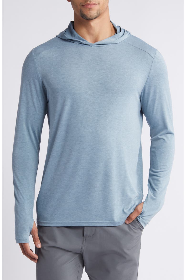 Shade UPF 50+ Hoodie, Main, color, HEATHER SLATE BLUE