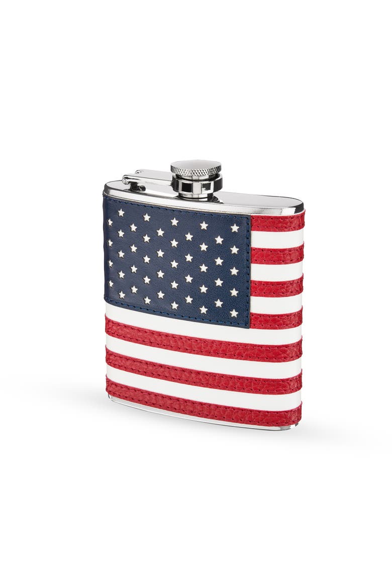 American Flag Flask, Alternate, color, Multicolor