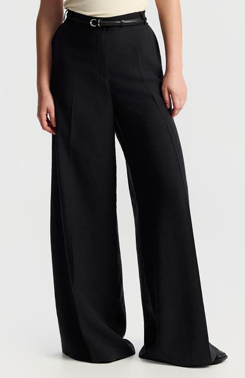 Rakefet Pleated Wide-leg Trousers