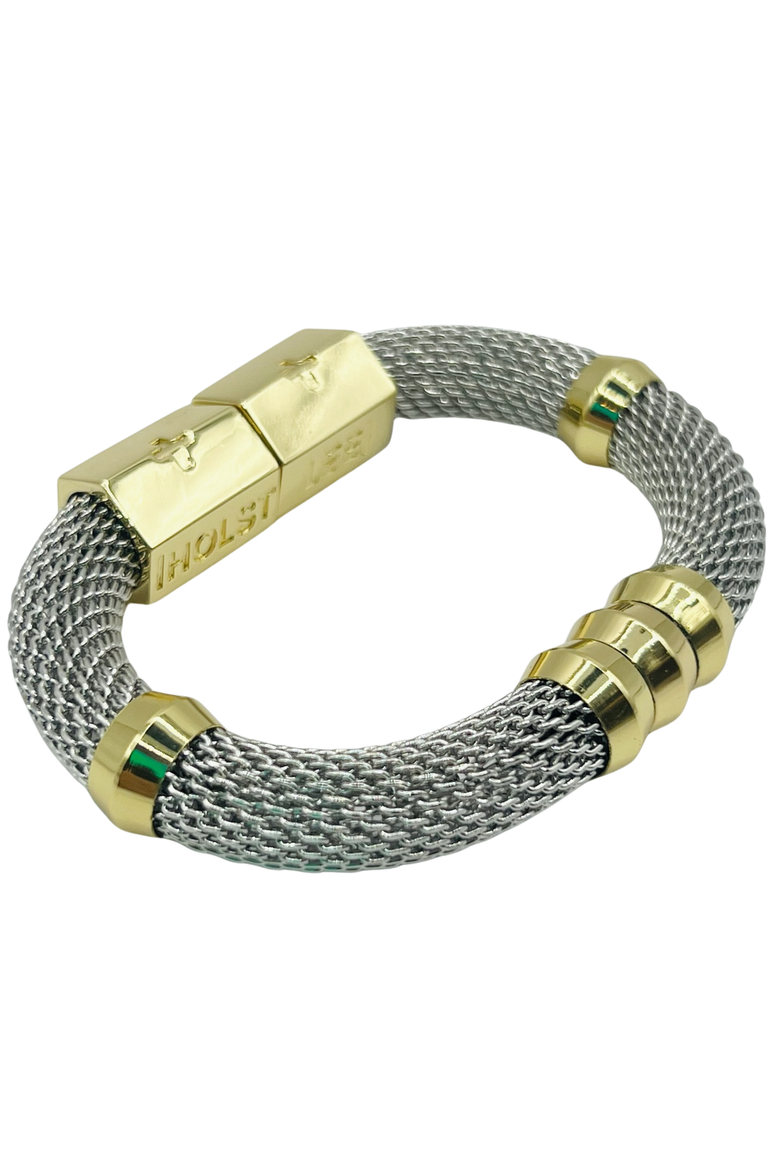 Classic Mesh Bracelet, Main, color, Two Tone