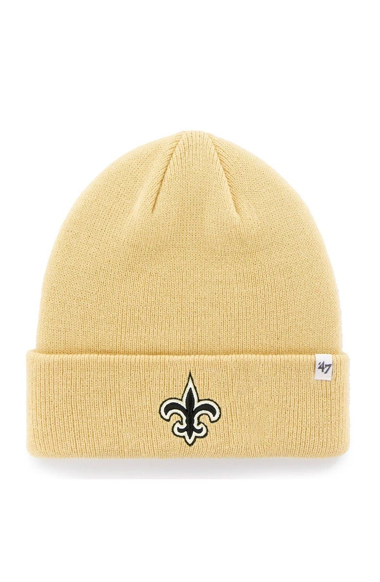 '47 Men's '47 Gold New Orleans Saints Secondary Basic Cuffed Knit Hat, Main, color, Gold