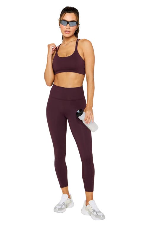 Fabletics Principal Low Impact Bra In Burgundy