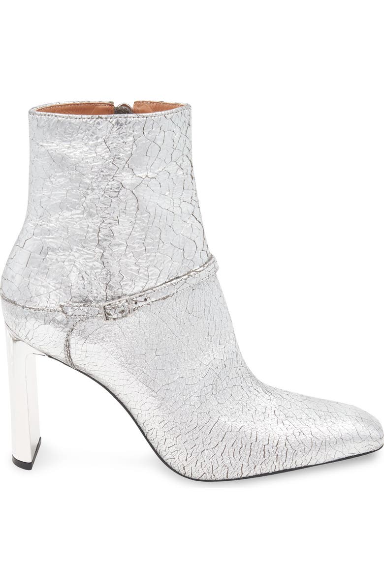 BCBGMAXAZRIA Ravi Block Heel Bootie, Alternate, color, Silver