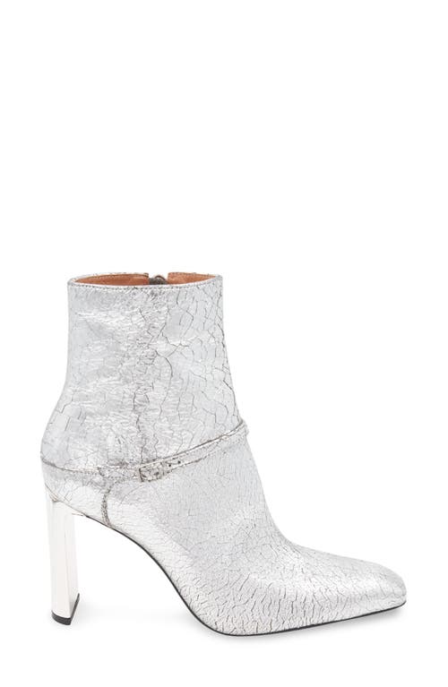 Bcbg Ravi Block Heel Bootie In Silver