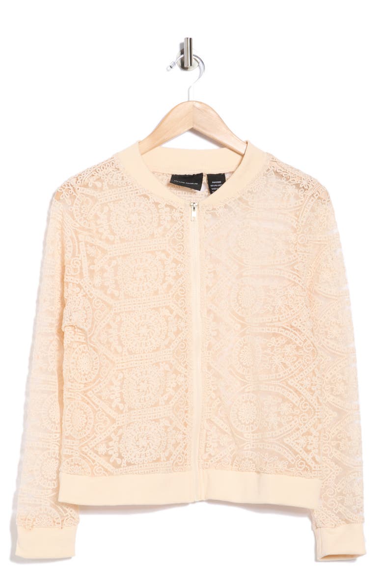 Forgotten Grace Crochet Mesh Zip-Up Jacket, Alternate, color,