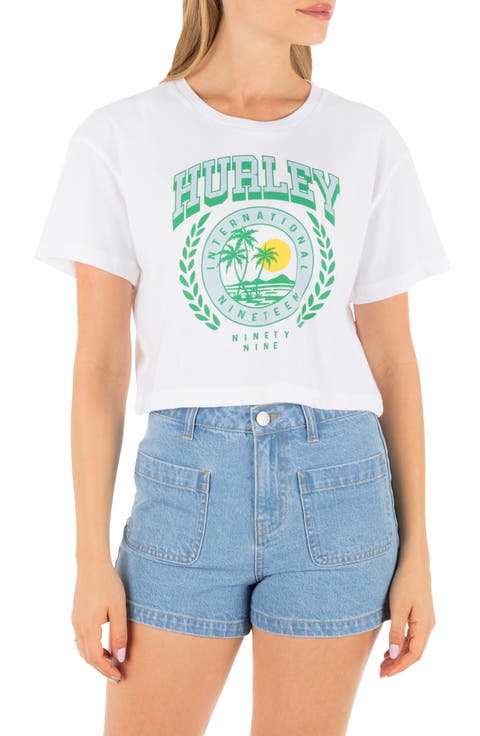 Academy Graphic Boxy Crop T-Shirt