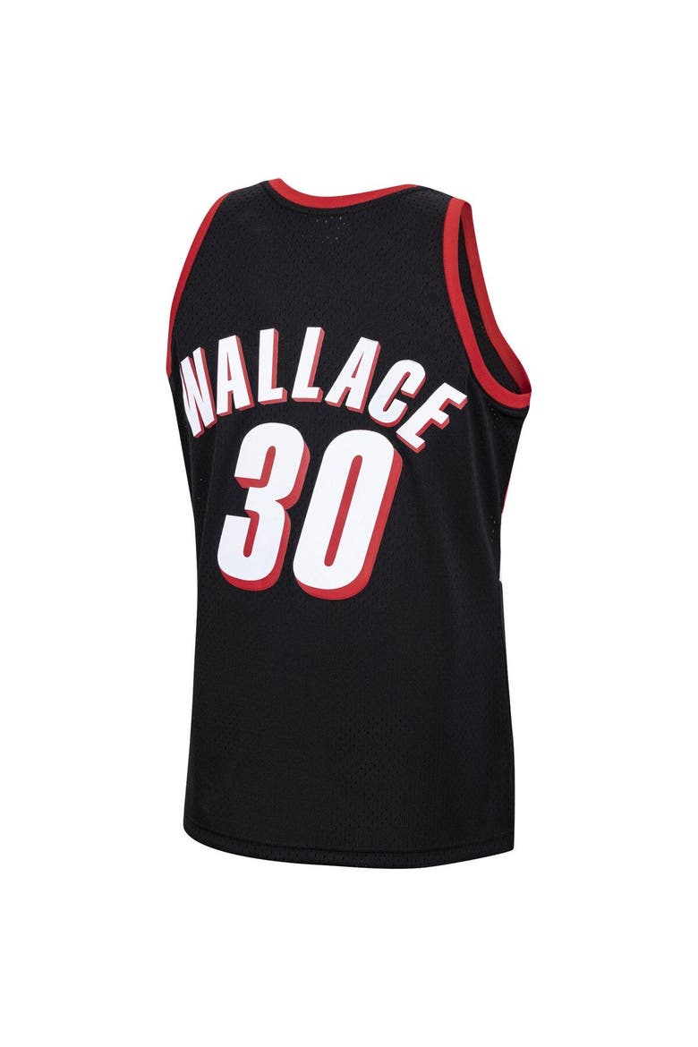 Men's Mitchell & Ness Rasheed Wallace Black Portland Trail Blazers 1999/00 Hardwood Classics Swingman Jersey, Alternate, color, Black