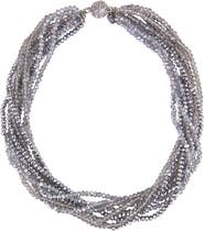SAACHI Multi-Strand Crystal Necklace