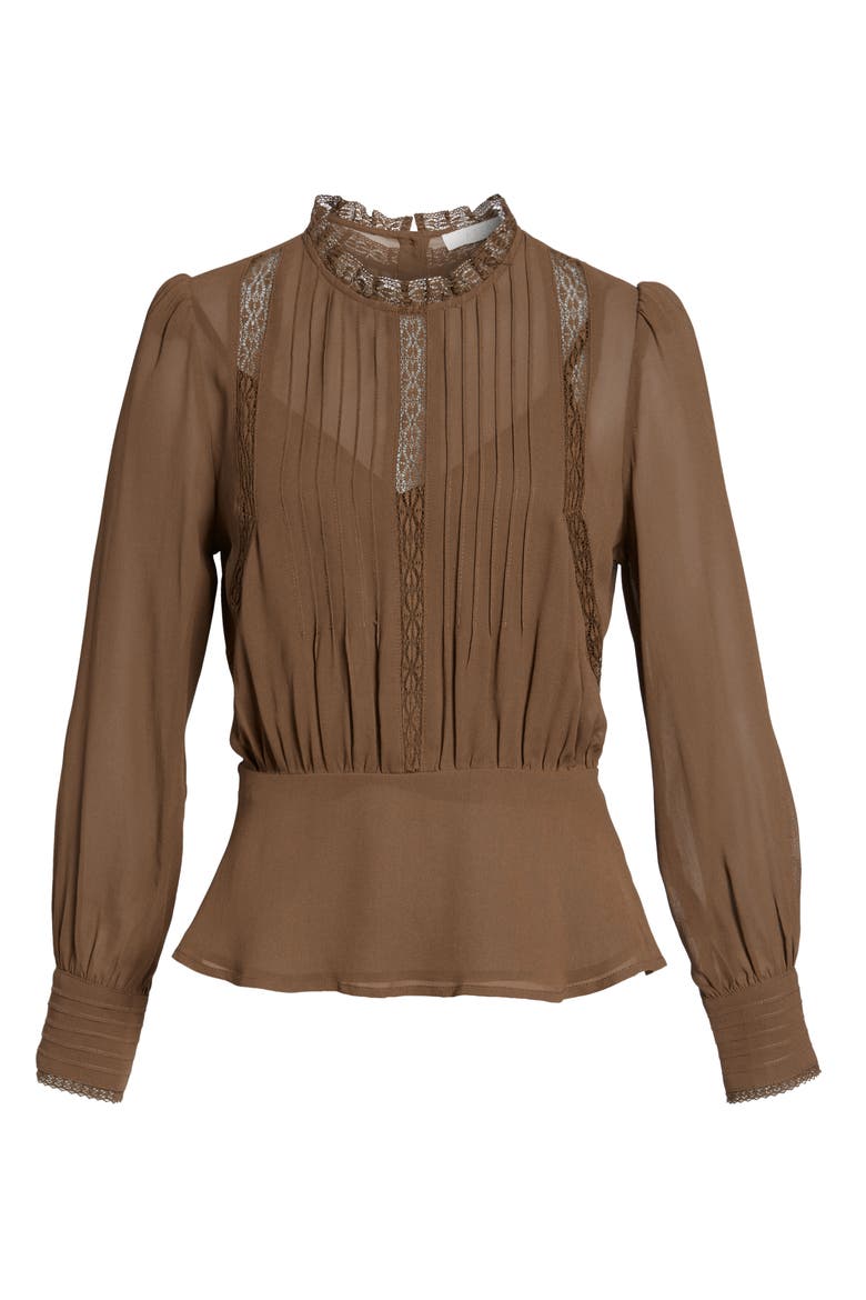 Primrose Top, Alternate, color, OLIVE BROWN