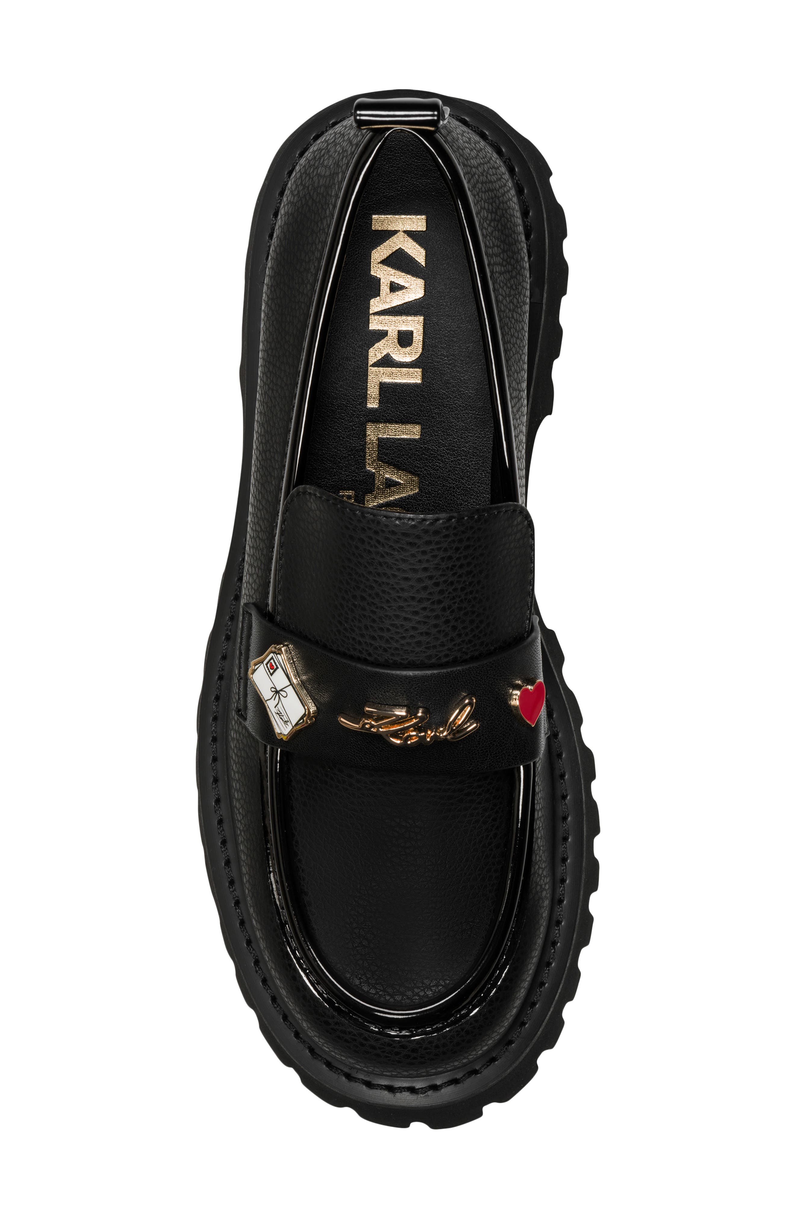 Greenly Platform Loafer, Alternate, color, BLACK