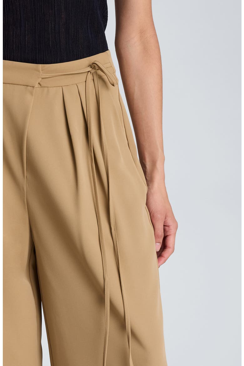 High Waist Double Pleat Wide Leg Pants, Alternate, color, FARRO