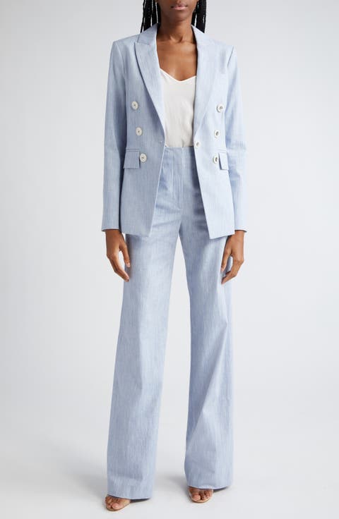 Gaya Metallic Stripe Cotton Blend Dickey Jacket