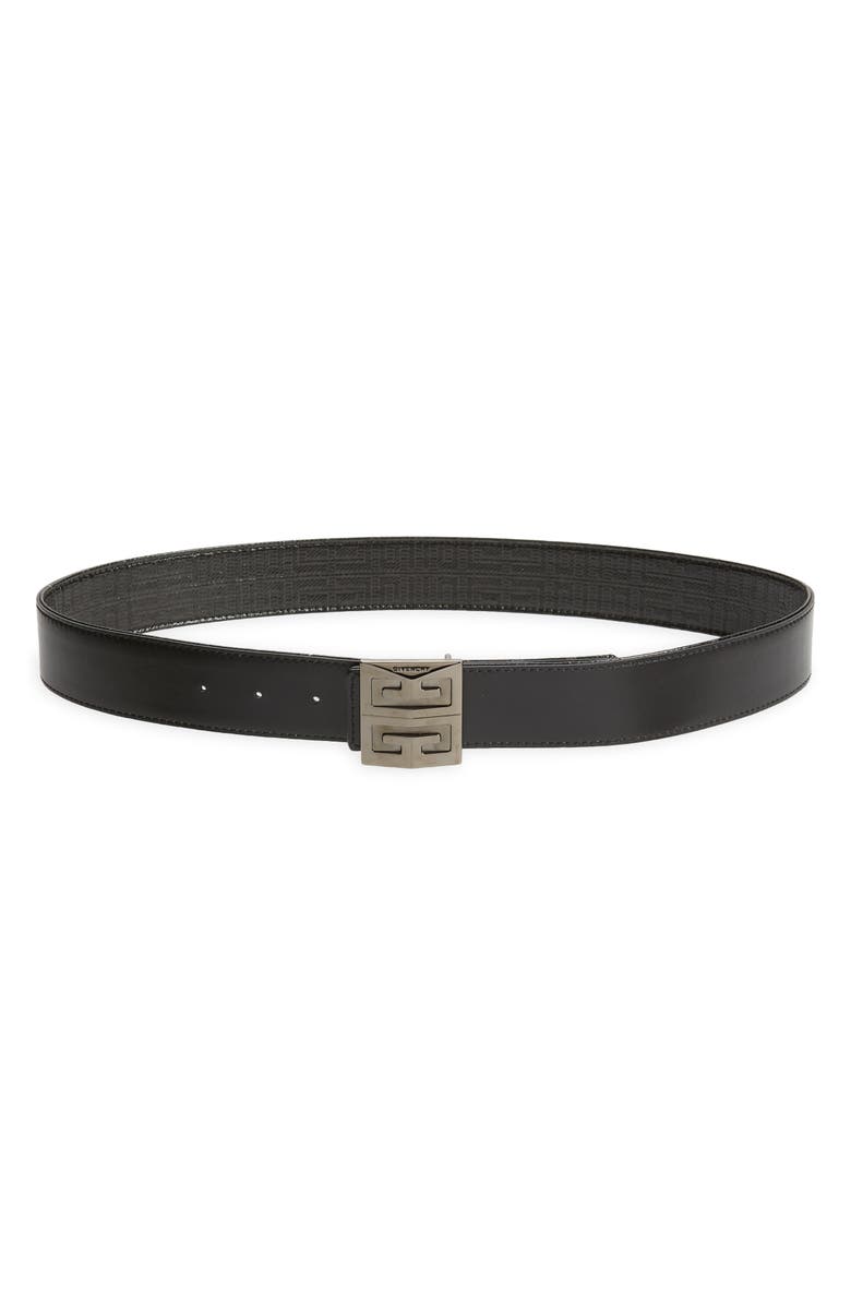 Givenchy 4G Reversible Leather & Coated Canvas Belt, Alternate, color, 