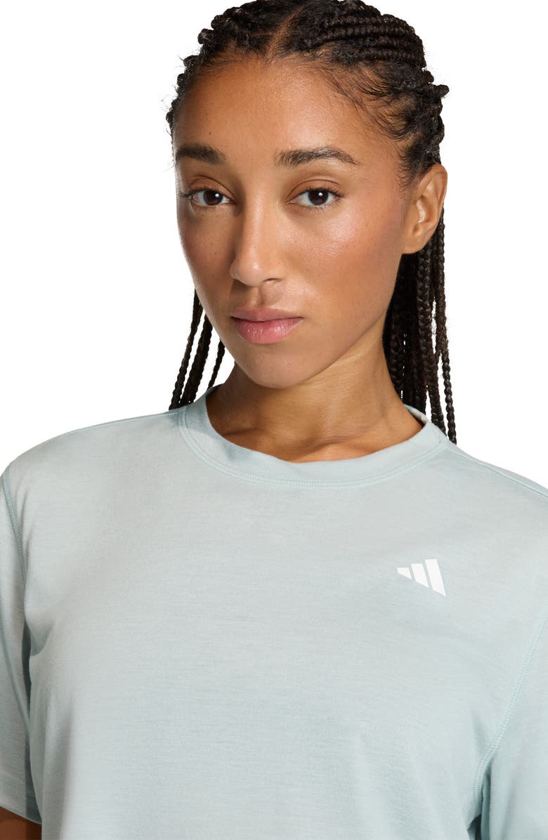 adidas Climacool Training T-Shirt, Alternate, color, Wonder Sage