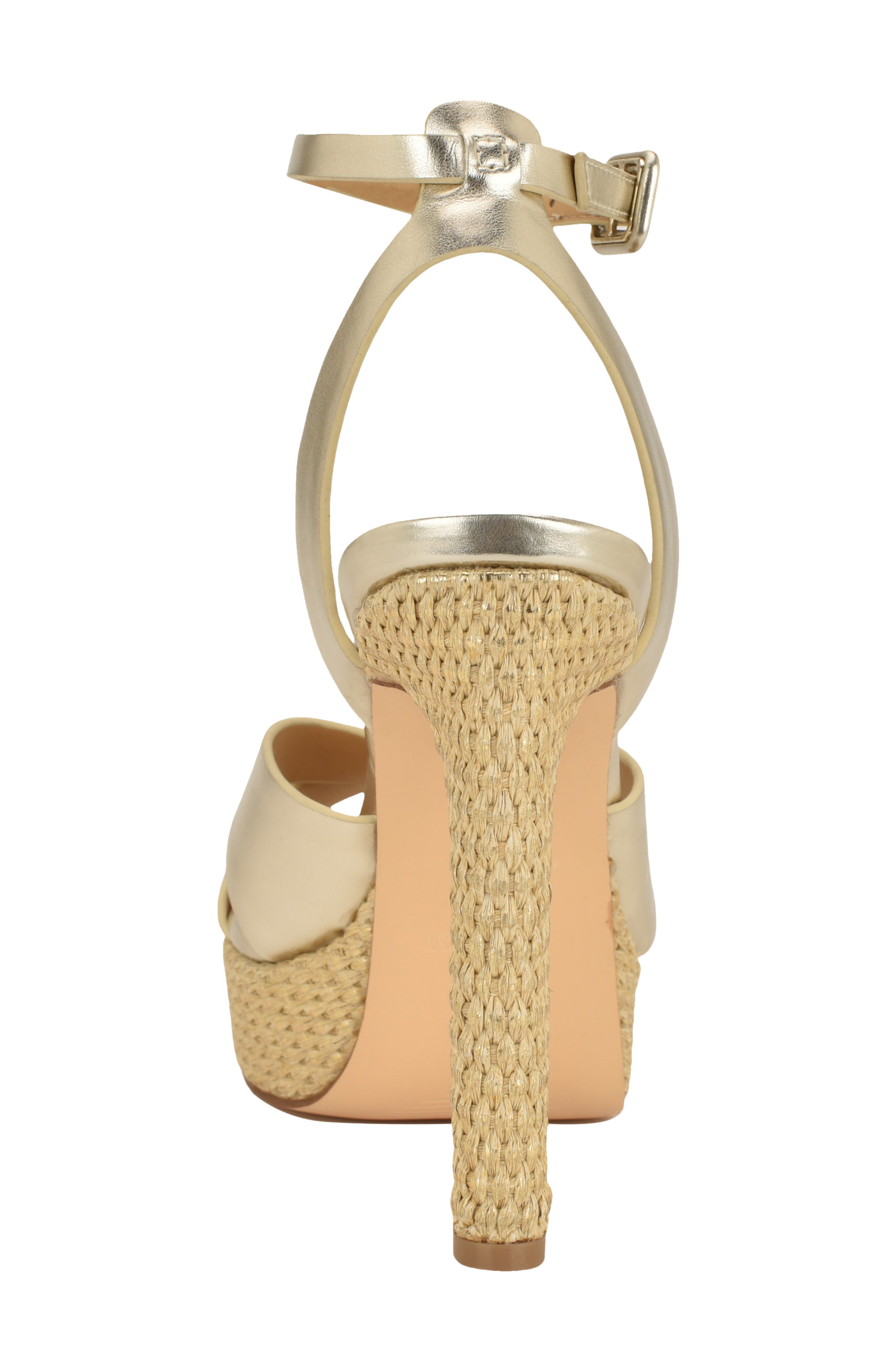 Ankle Strap Platform Sandal, Alternate, color, GOLD