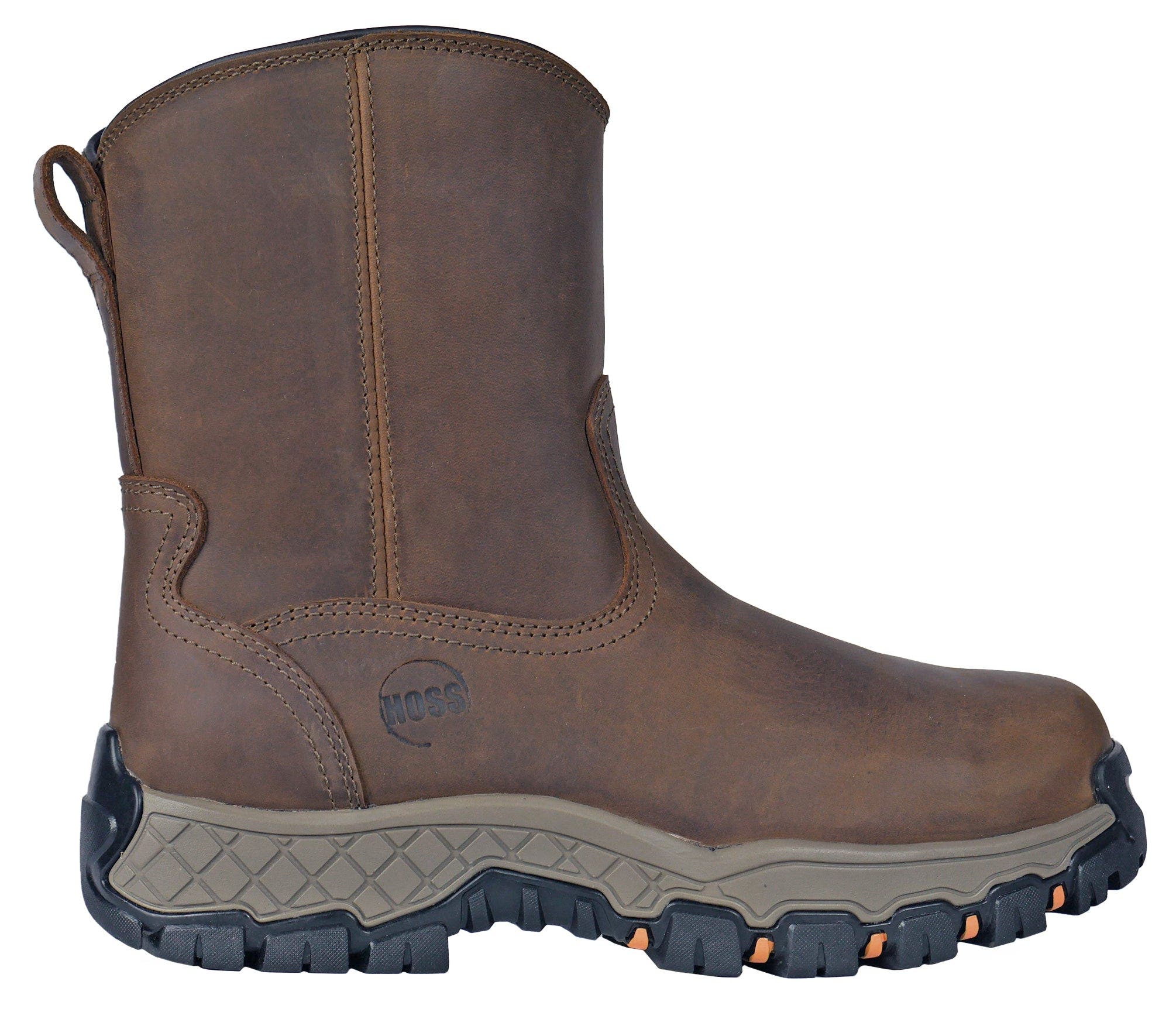 Hoss Boot Company HOSS Recon 8 Inch Composite Toe Side Zip Work Boot, Alternate, color, Brown